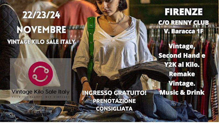 VINTAGE KILO SALE ITALY - FIRENZE 22\/23\/24 NOVEMBRE