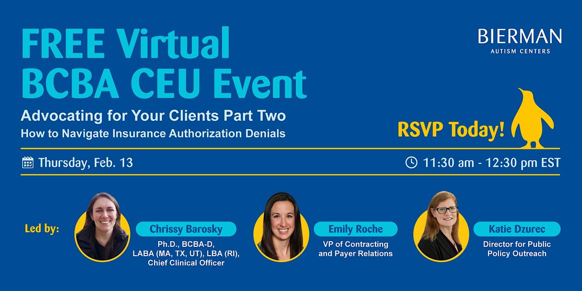 Free BCBA CEU Webinar: Advocating for Your Clients