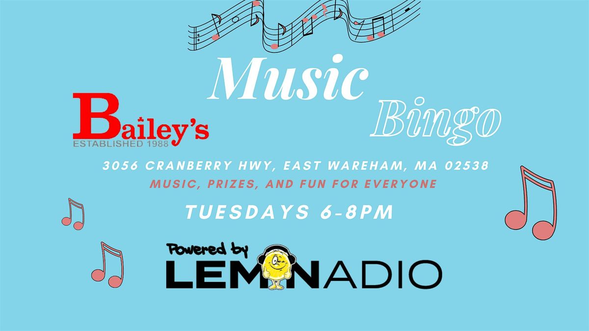 Baileys - Music Bingo