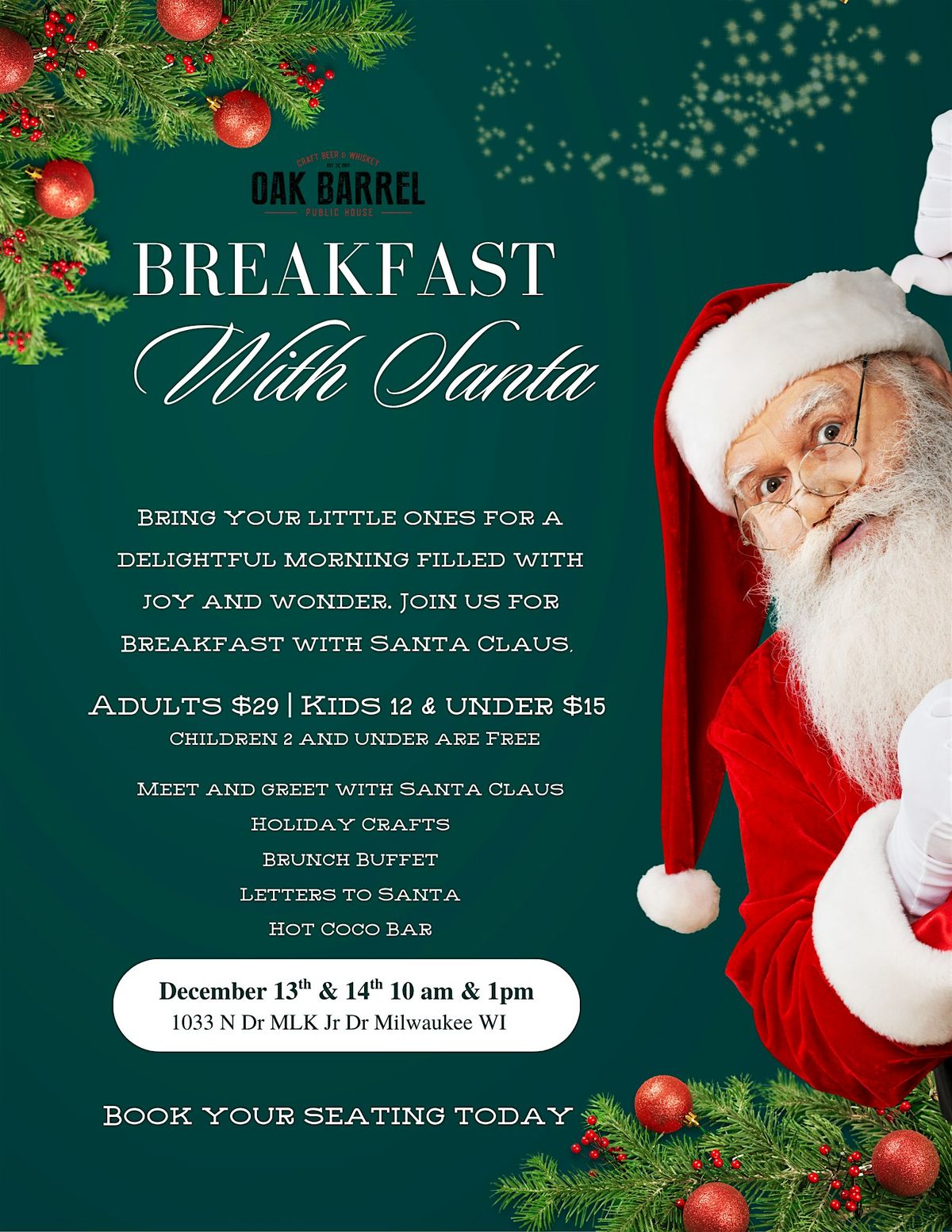 Breakfast with Santa Claus