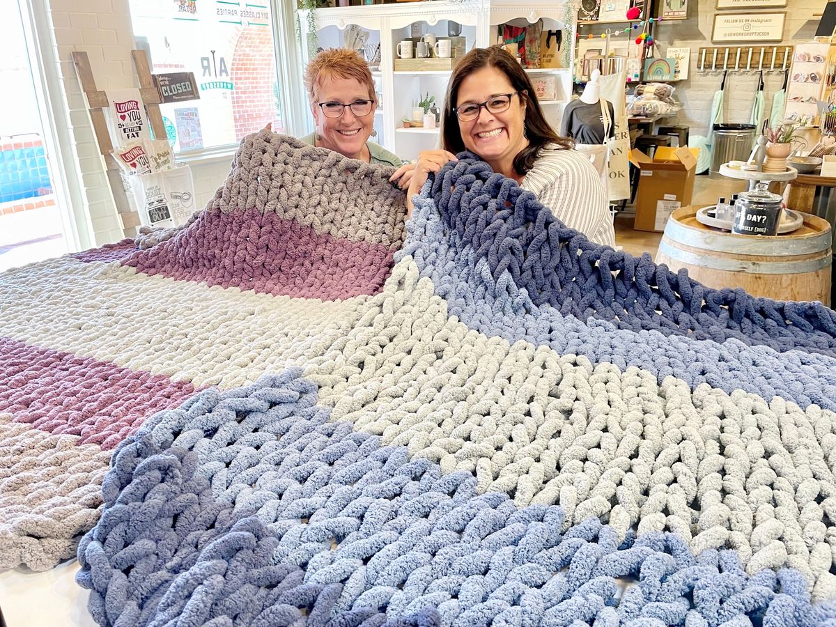 Chunky Knit Blanket Workshop!