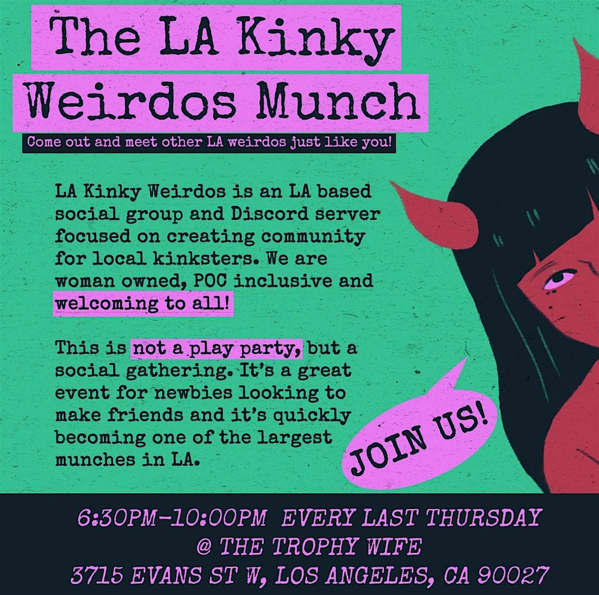 LA K1nky We1rdos January Munch (Theme: Cozy Masquerade\/Onsie)