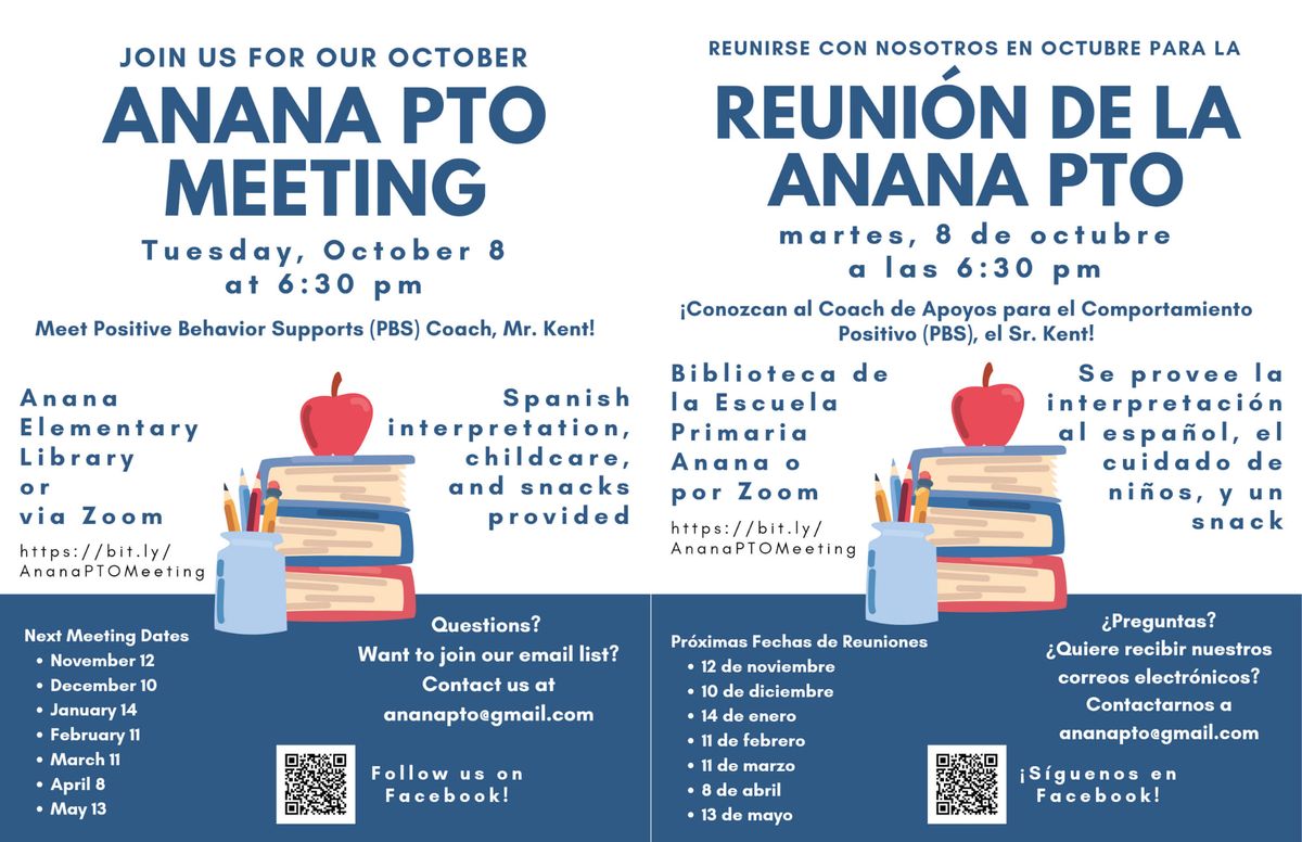 October PTO Meeting 