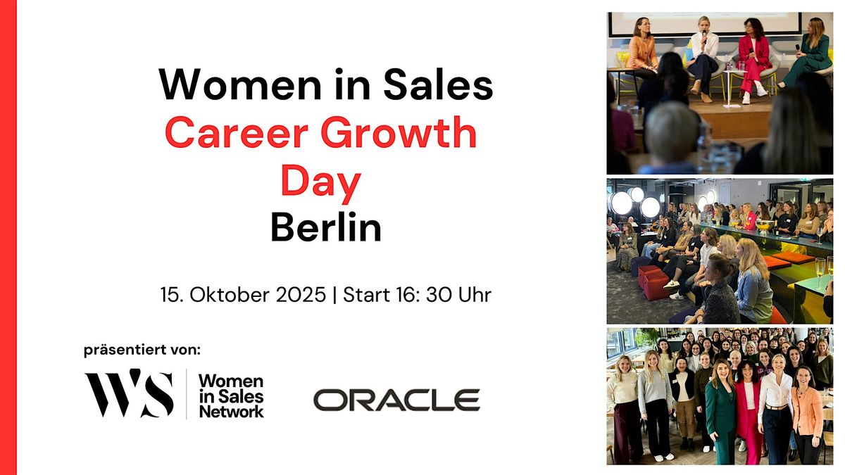 Women in Sales Career Growth  Day  Berlin