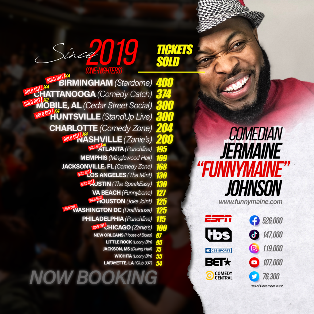 Jermaine "FunnyMaine" Johnson at Funny Bone - Virginia Beach