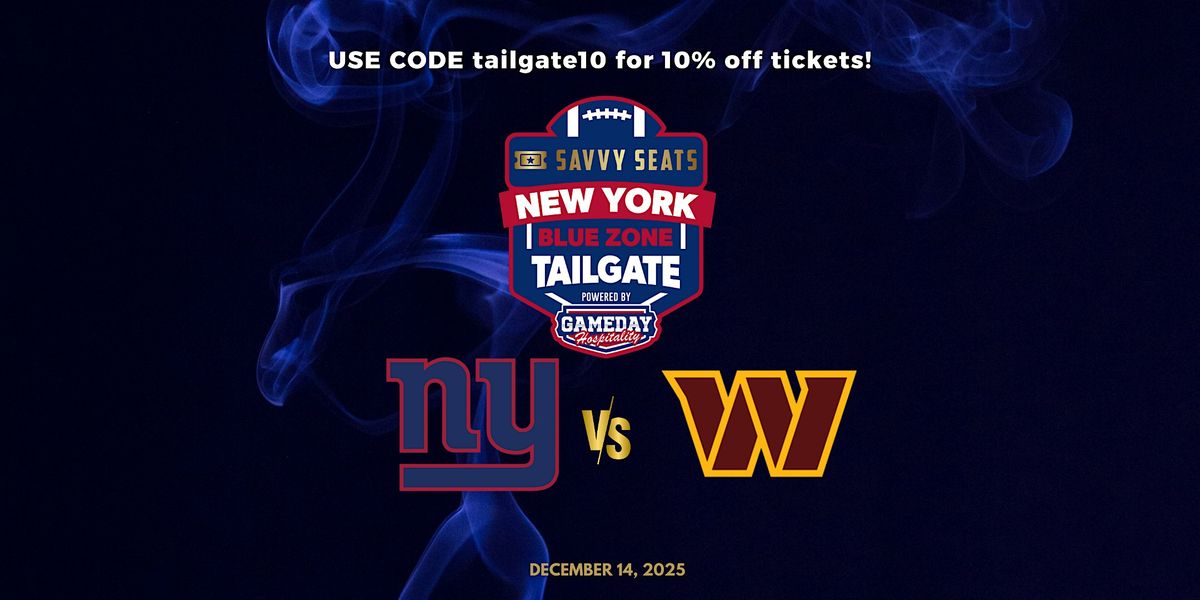 Giants vs. Commanders Tailgate at MetLife \u2013 Food, Drinks & Game Day Vibes!