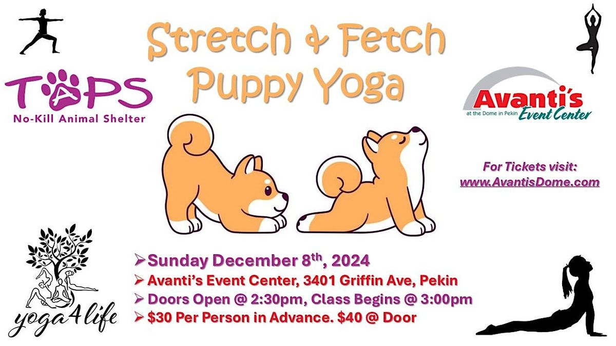 Stretch & Fetch Puppy Yoga for TAPS