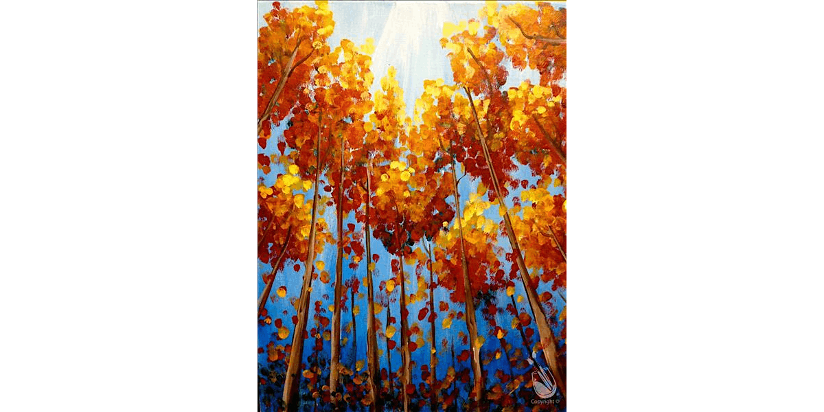 Bright Golden Forest - Paint and Sip in Denver | Classpop!\u2122