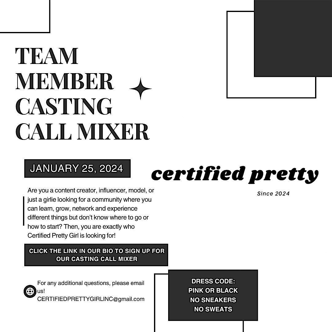 CPG Casting Call Mixer