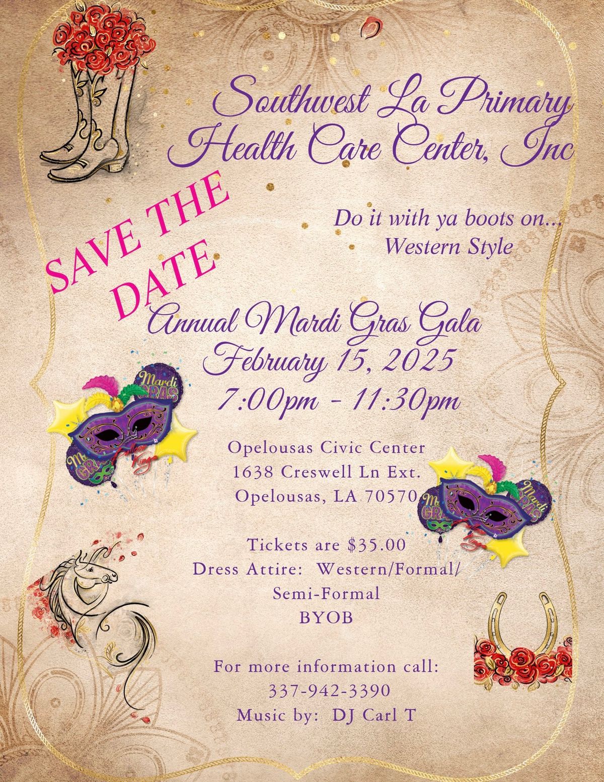 SWLPC Annual Mardi Gras Gala 