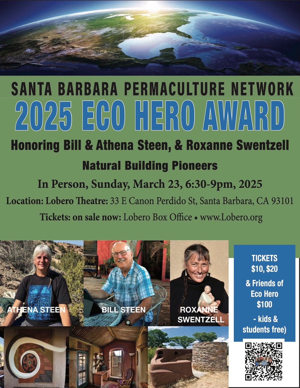  5th Annual Eco Hero Awards honoring Natural Building Pioneers 2025