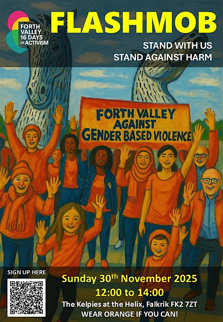 Flashmob at the Kelpies - positive vibes welcome!