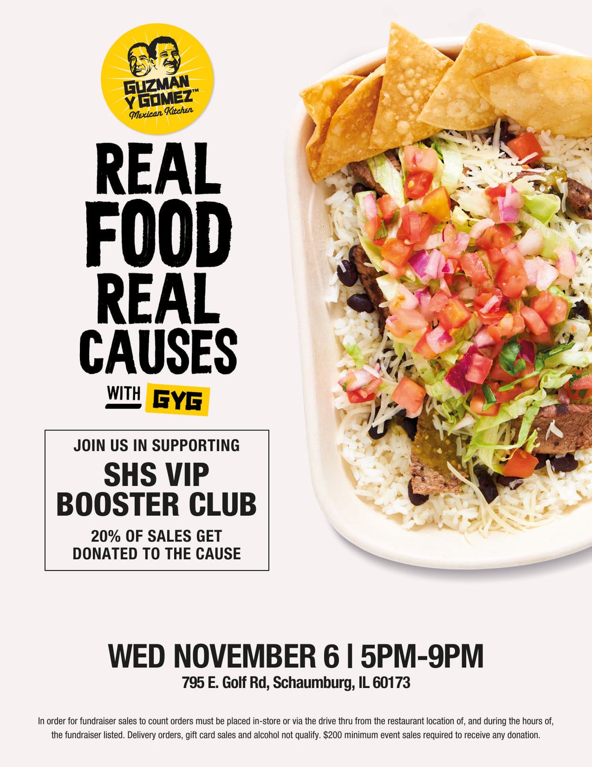 Guzman y Gomez "Dine 2 Donate" fundraiser night