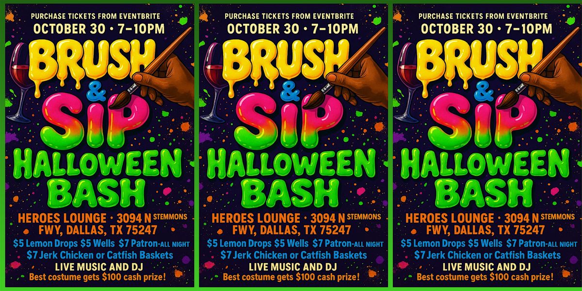 BRUSH & SIP HALLOWEEN BASH