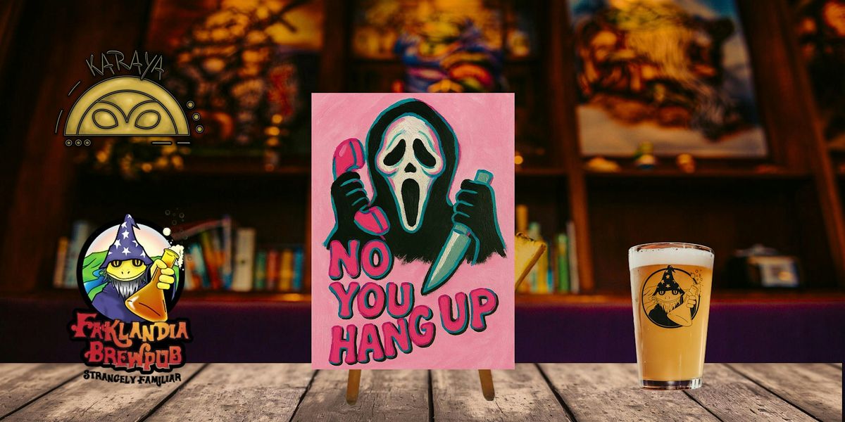 Ghost Face - Paint & Sip at Faklandia Brewpub