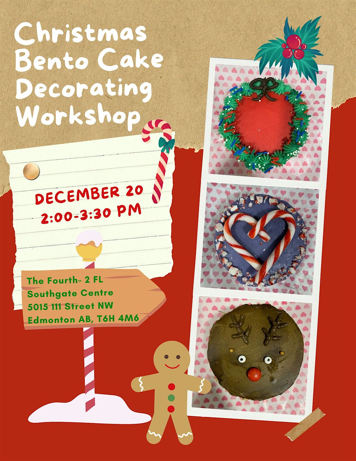 Christmas Bento Cake Decorating Workshop