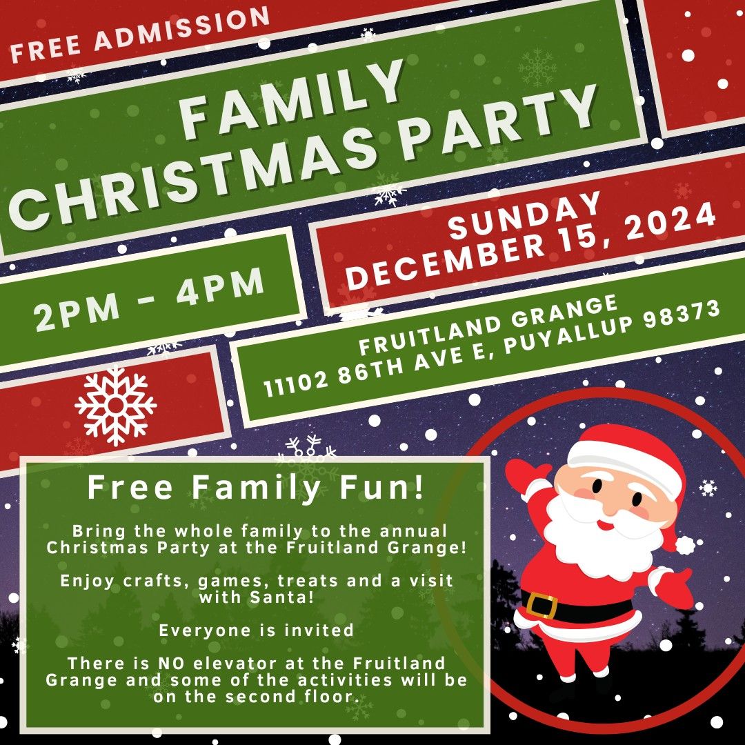 Free Family Christmas Party!