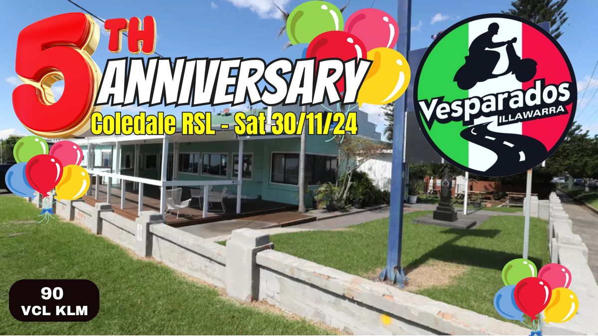 Vesparados of Illawarra 5th Anniversary - Sat 30\/11\/24