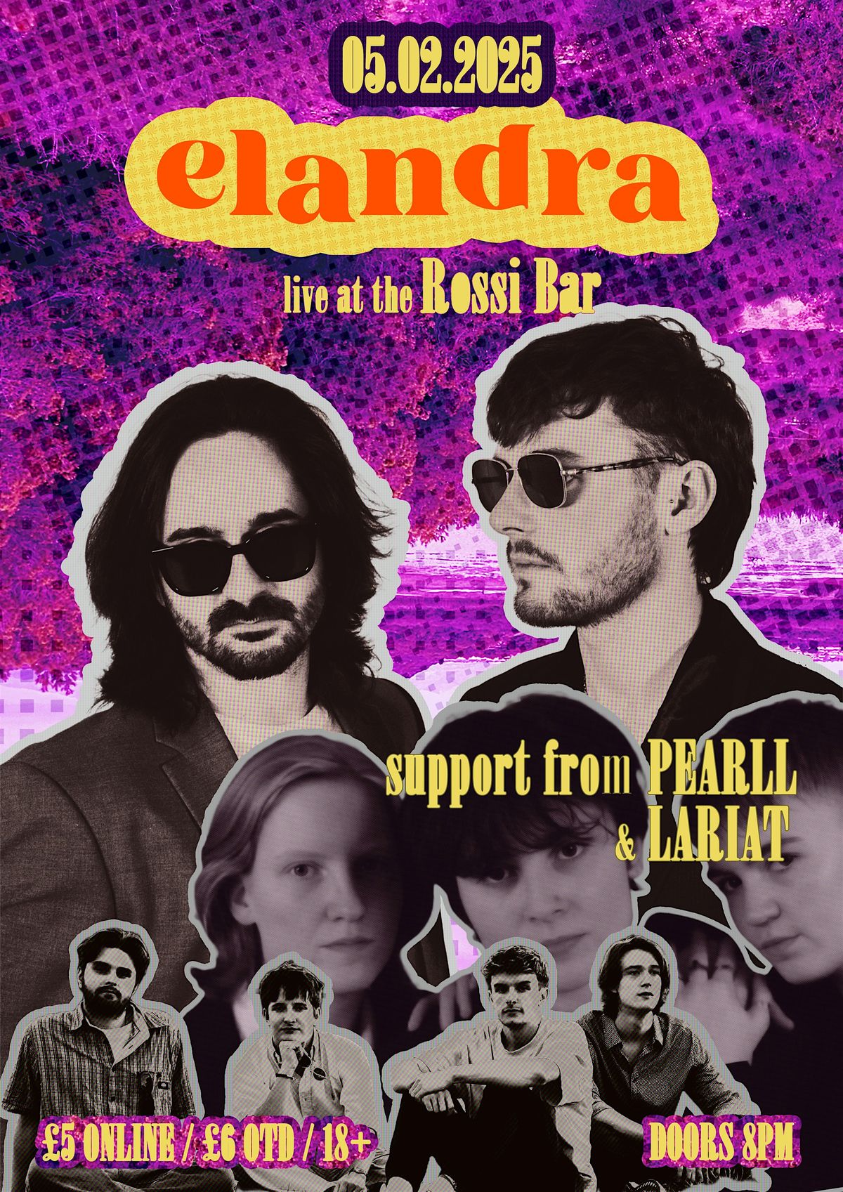 Elandra + PEARLL + Lariat live at the Rossi Bar