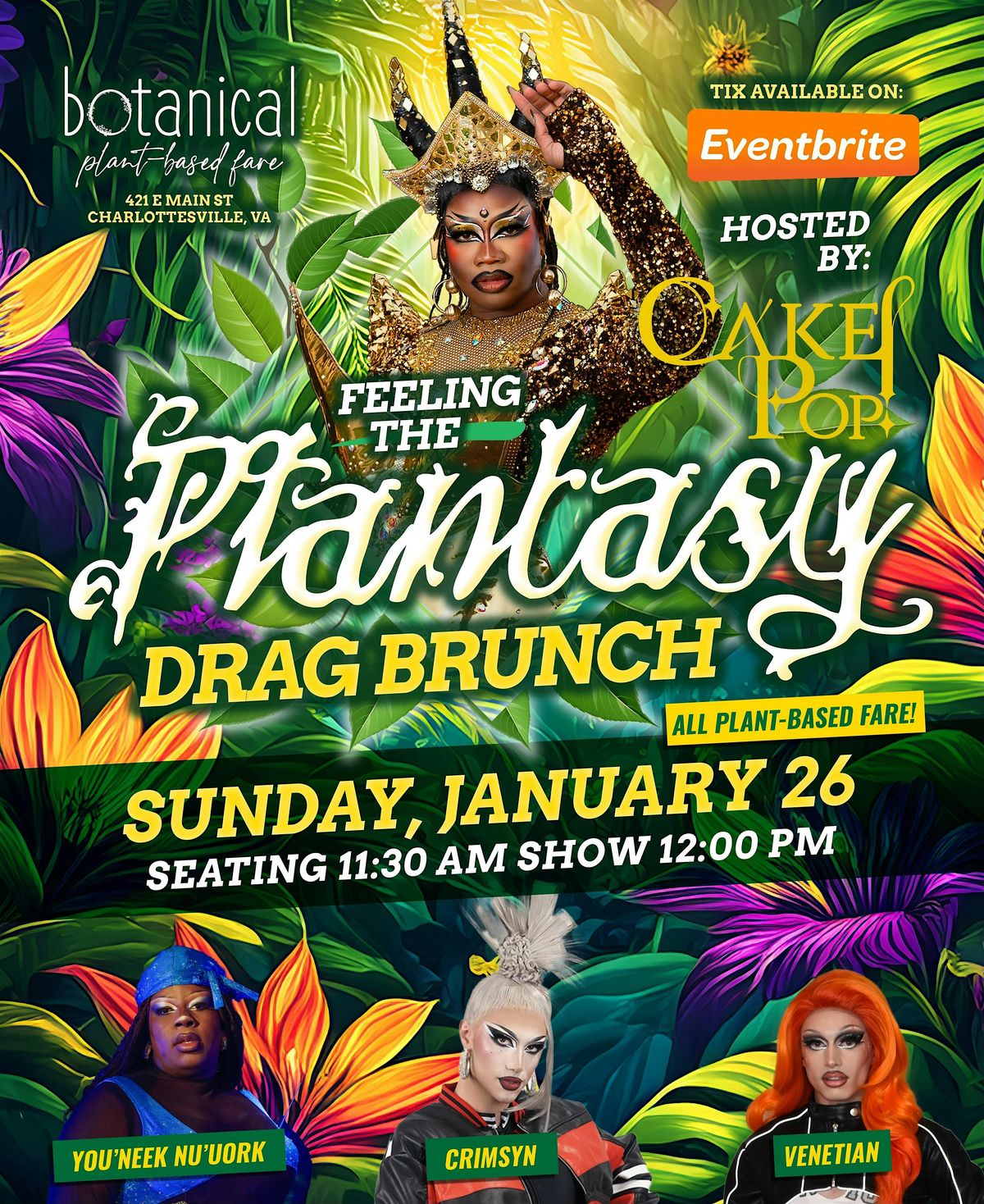 Botanical Fare's Feeling The Plantasy Drag Brunch