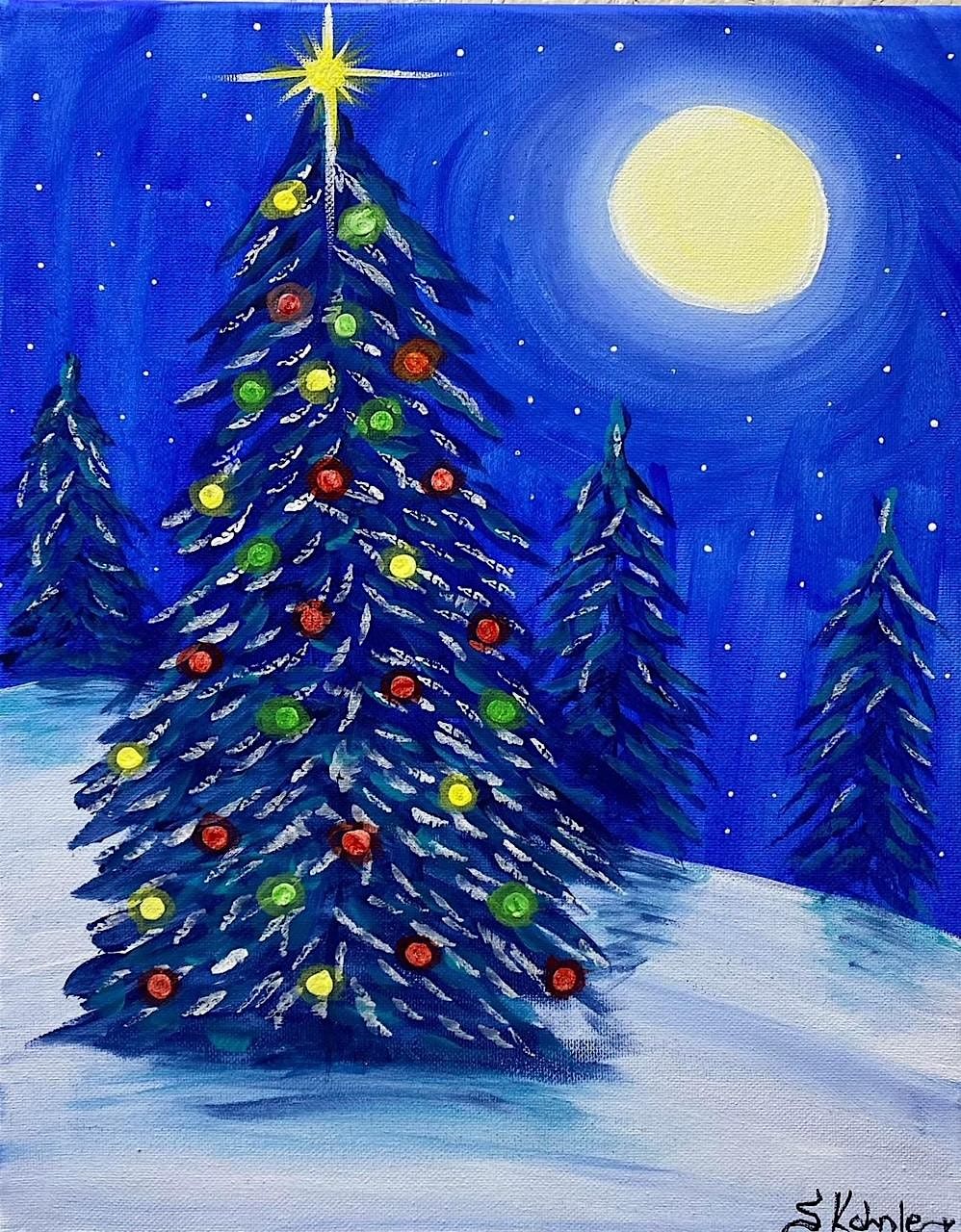 Christmas Paint and Brunch at Ruby Sunshine Ballantyne