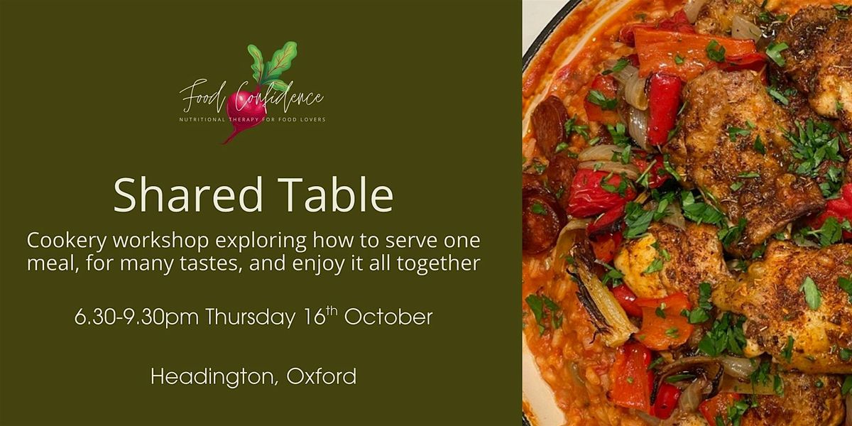 Shared Table - Learn, Cook & Dine Cookery Workshop