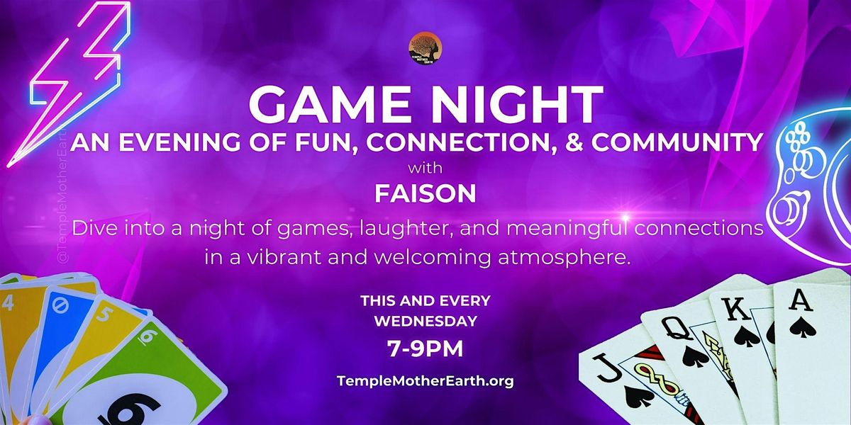 Game Night: An Evening of Fun, Connection, & Community