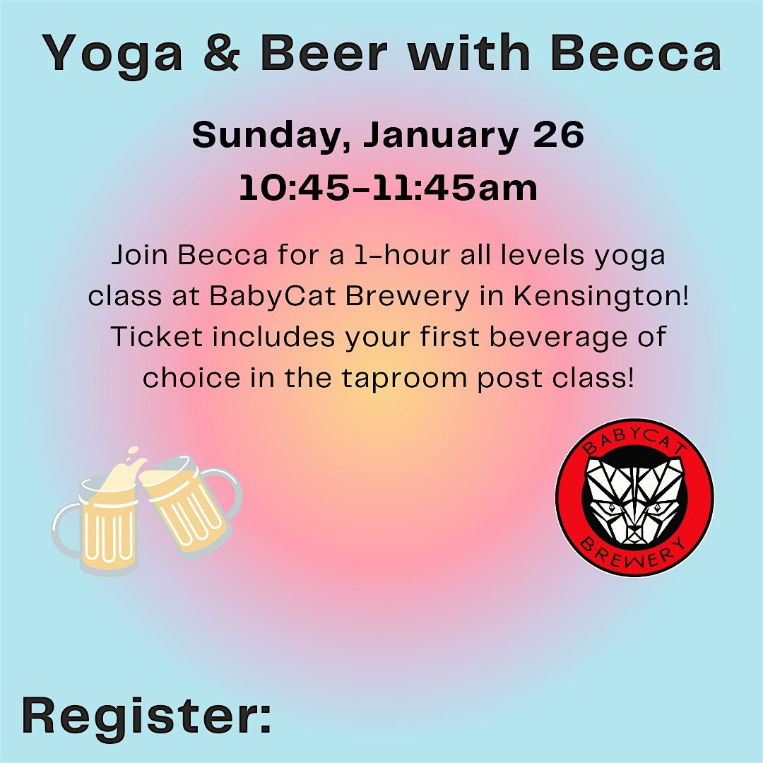 Yoga and Beer at Babycat Brewery