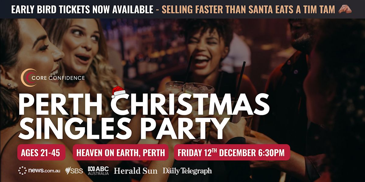 Perth Christmas Singles Party | Ages 21-45 | Only 4 Early Bird Tickets Left
