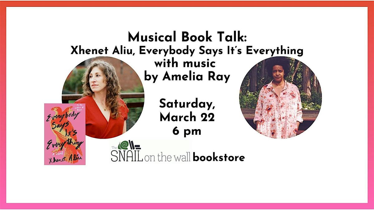 Musical Book Talk: Xhenet Aliu, with music by Amelia Ray