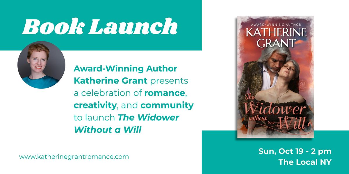 Book Launch Party: The Widower Without a Will by Katherine Grant