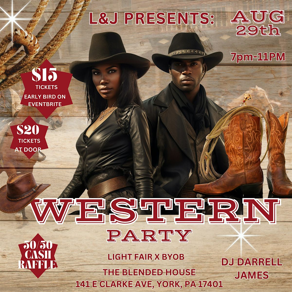 L & J PRESENTS: WESTERN PARTY