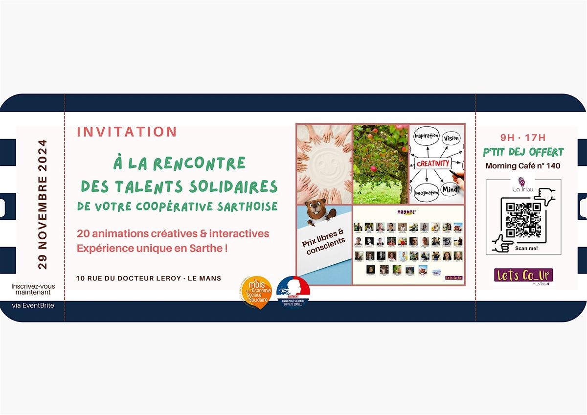 \u00c0 la rencontre des talents solidaires de votre coop\u00e9rative sarthoise !