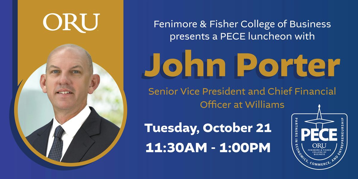 Fenimore & Fisher College of Business PECE Fall Luncheon with John Porter