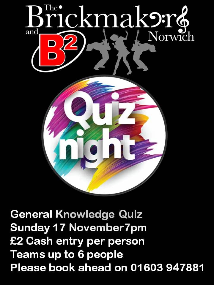 Quiz Night at the Brickmakers 