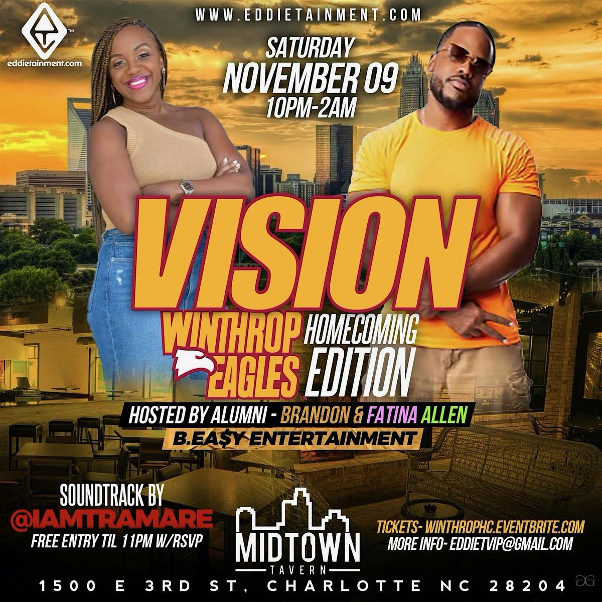 VISION {Winthrop Homecoming}  Hosted By Brandon & Fatina Allen w\/DJ Tramare