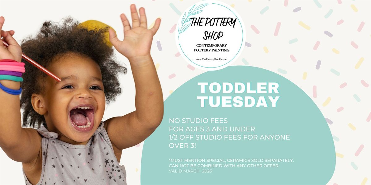 Toddler Tuesday at The Pottery Shop