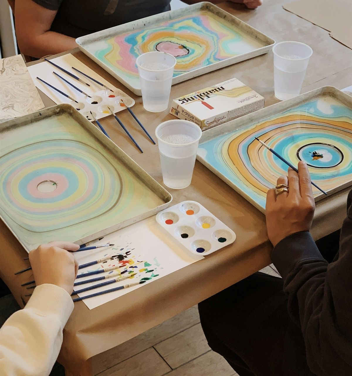 Suminagashi: Meditative Marbling on Paper & Silk at The Guesthouse Hotel