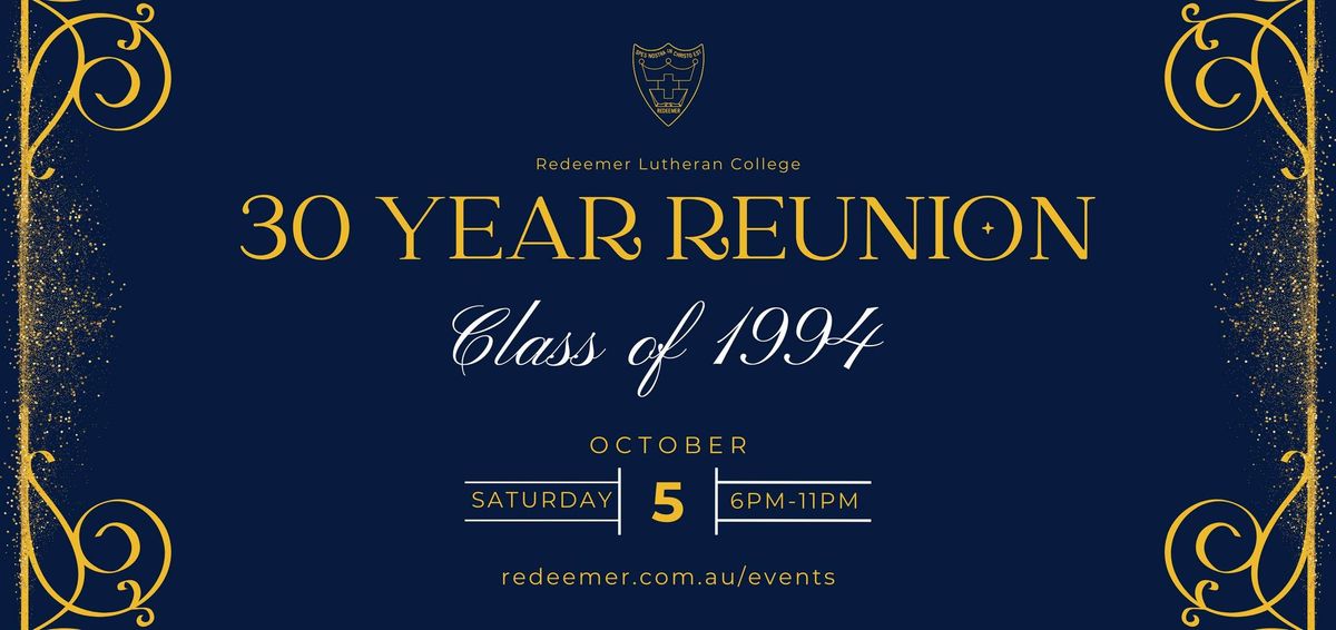 Redeemer Class of 1994 | 30 Year Reunion