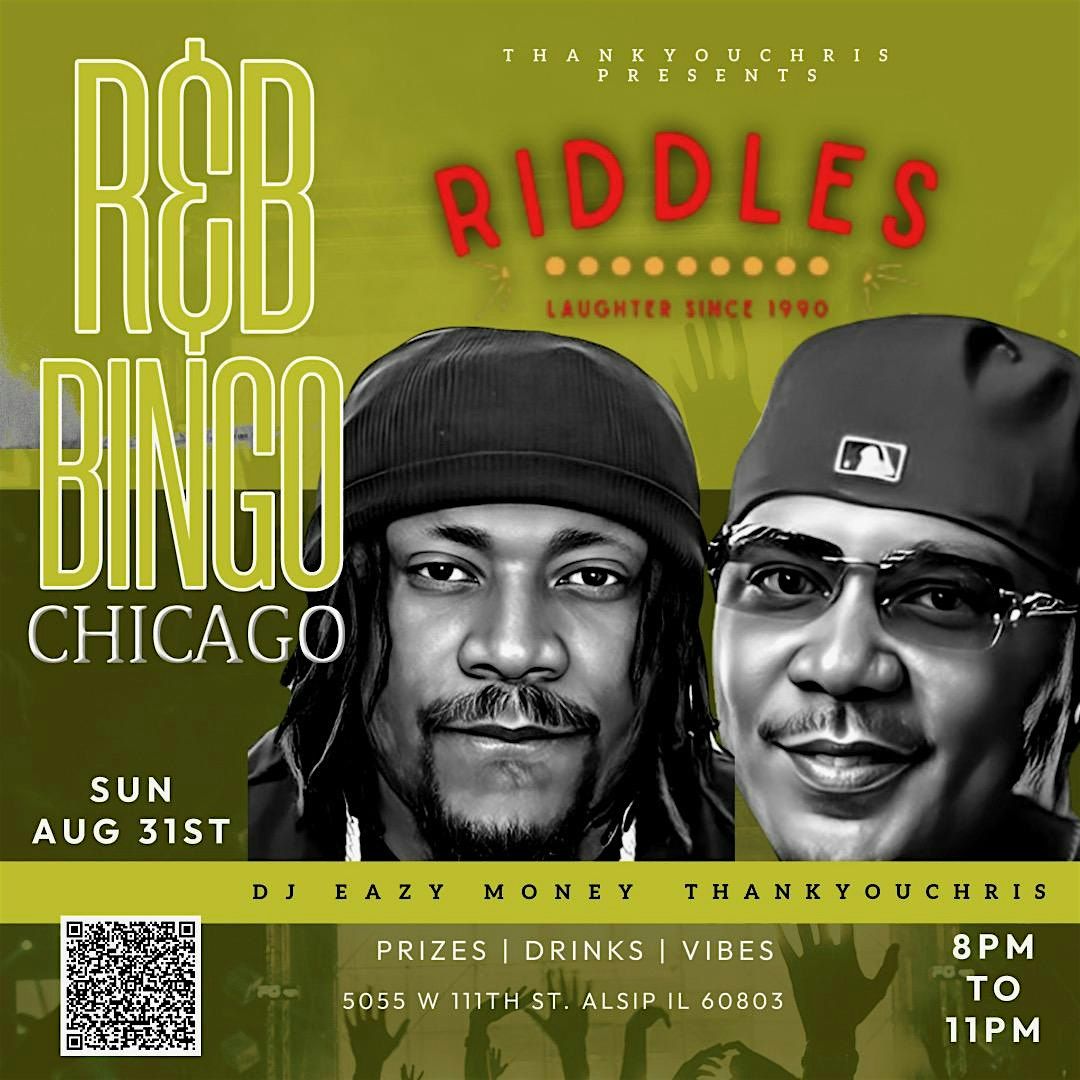 R&B BiNGO CHICAGO! 10\/19\/25 TRAP Vs R&B BiNGO W\/ Comedian THANK YOU CHRIS