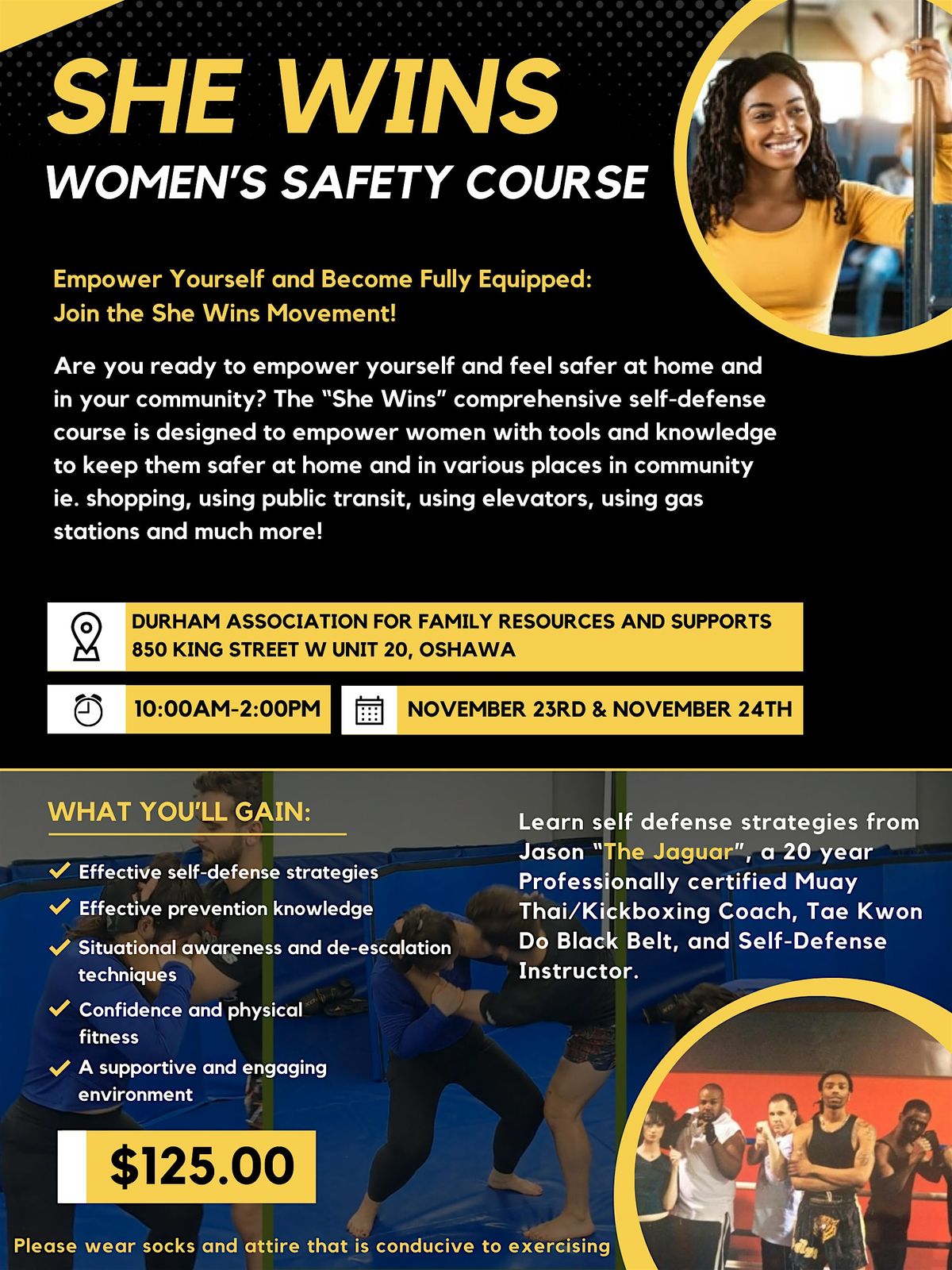 She Wins Women\u2019s Safety Course