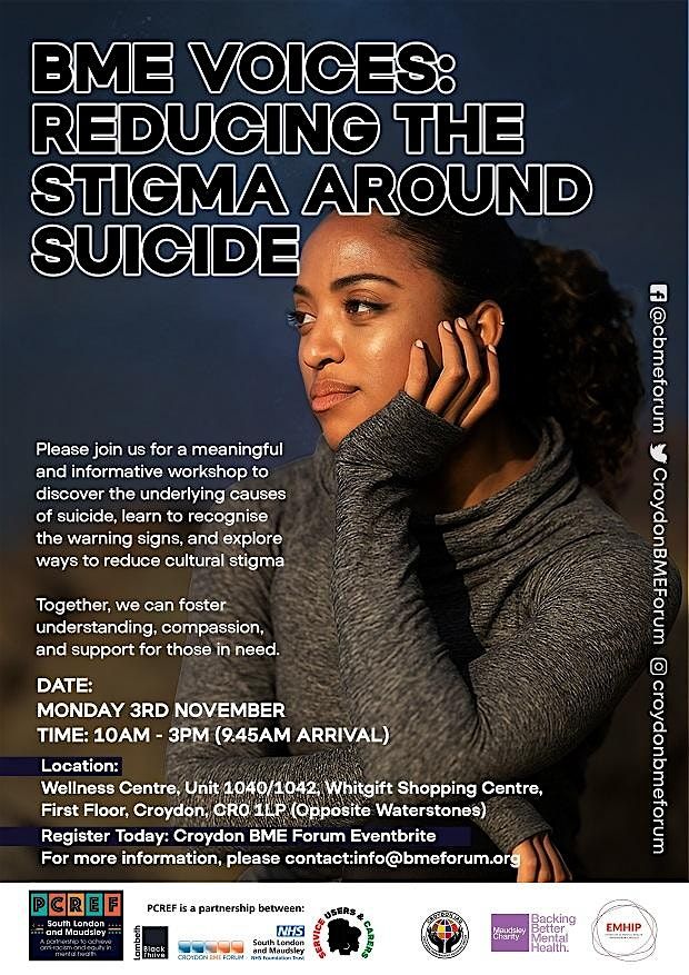 BME Voices:\u00a0Reducing the stigma around Suicide
