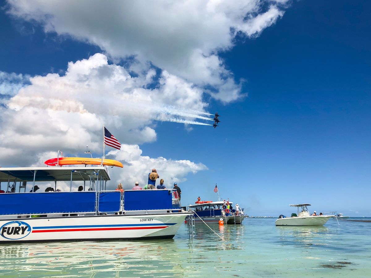 NAS Air Show Key West Blue Angels Viewing Boat \ud83d\udc99\ud83c\uddfa\ud83c\uddf8