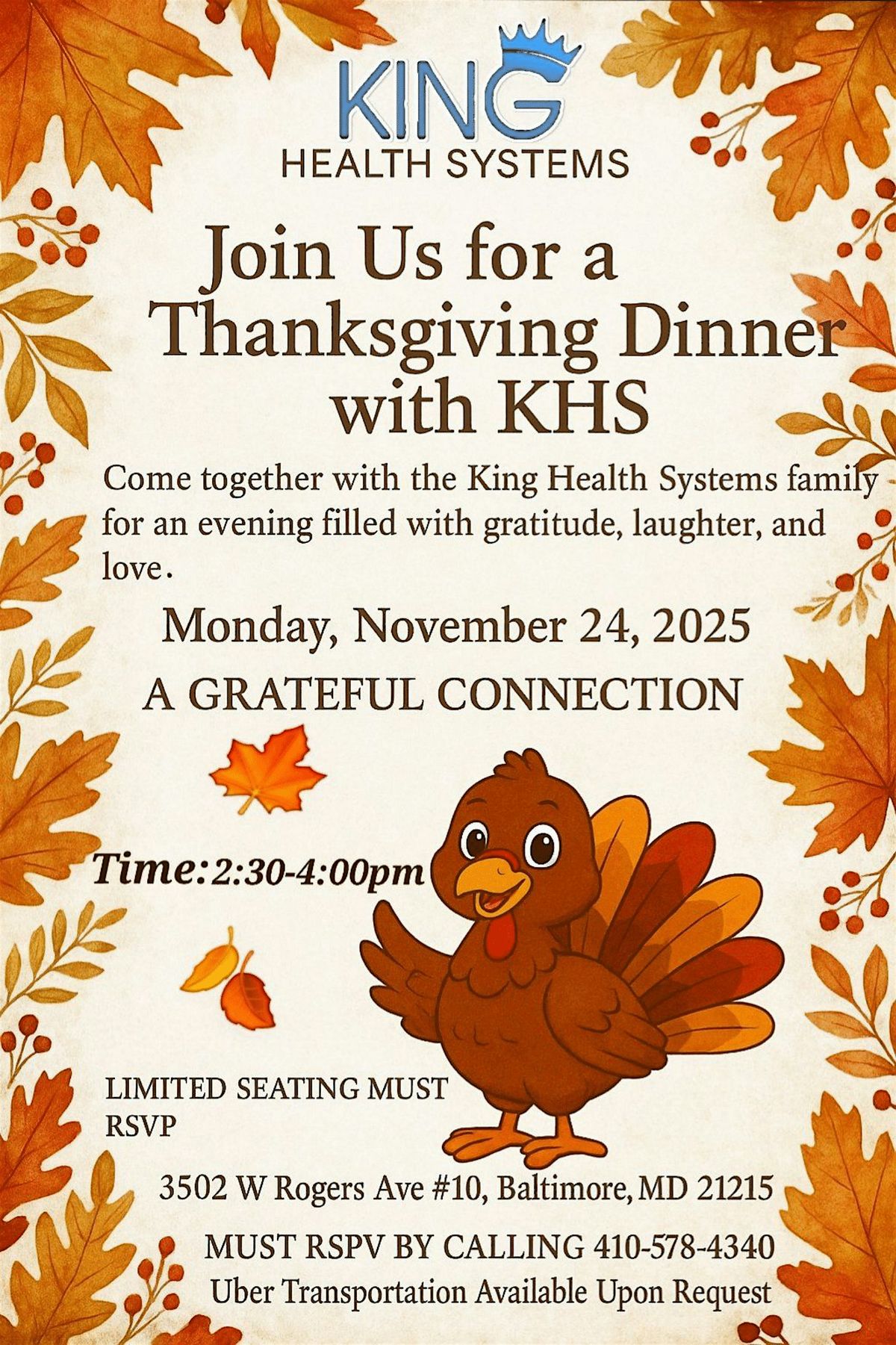 King Health Systems: Thanksgiving Dinner