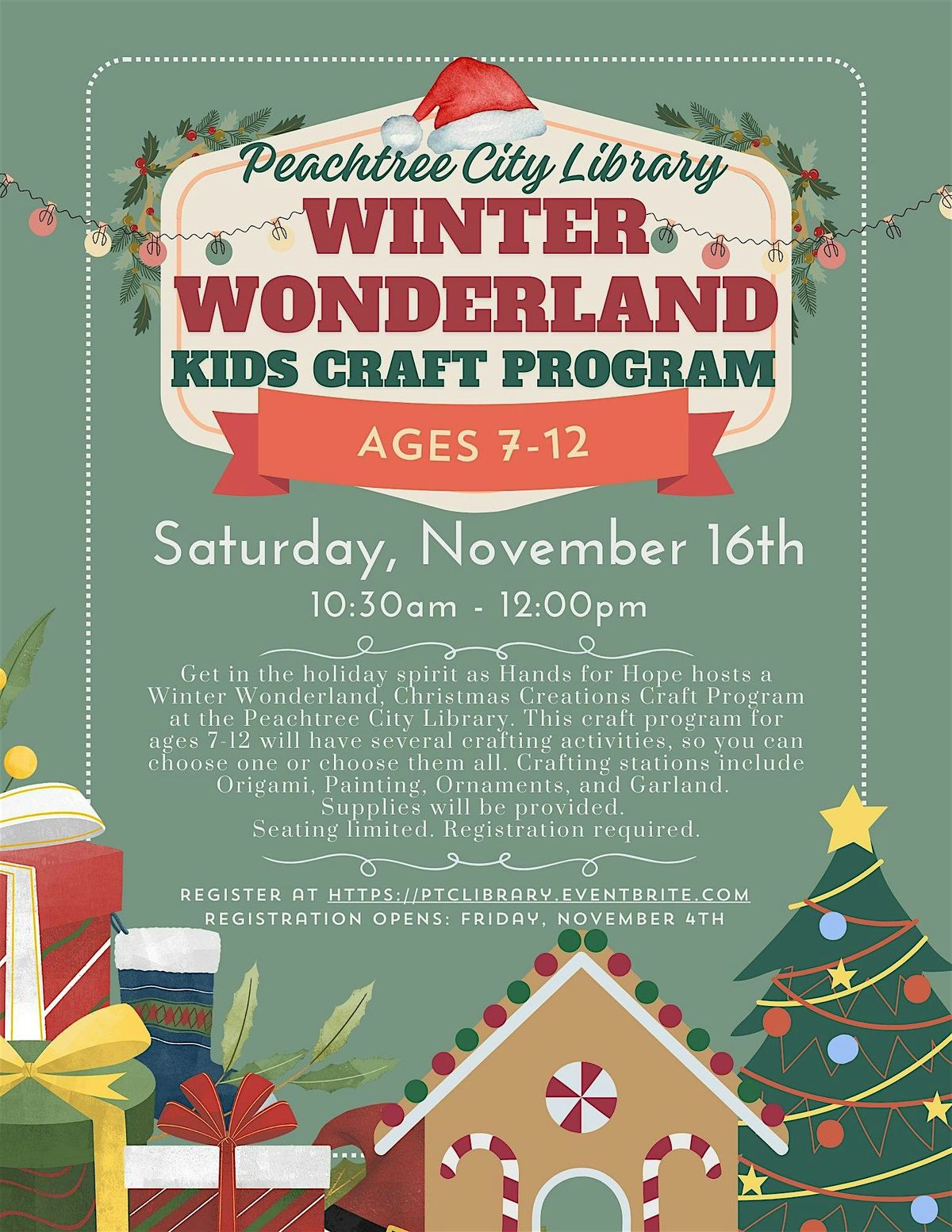 Winter Wonderland Kids Craft Program