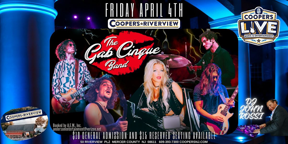 The Gab Cinque Band At Cooper's Riverview! w DJ John Rossi!