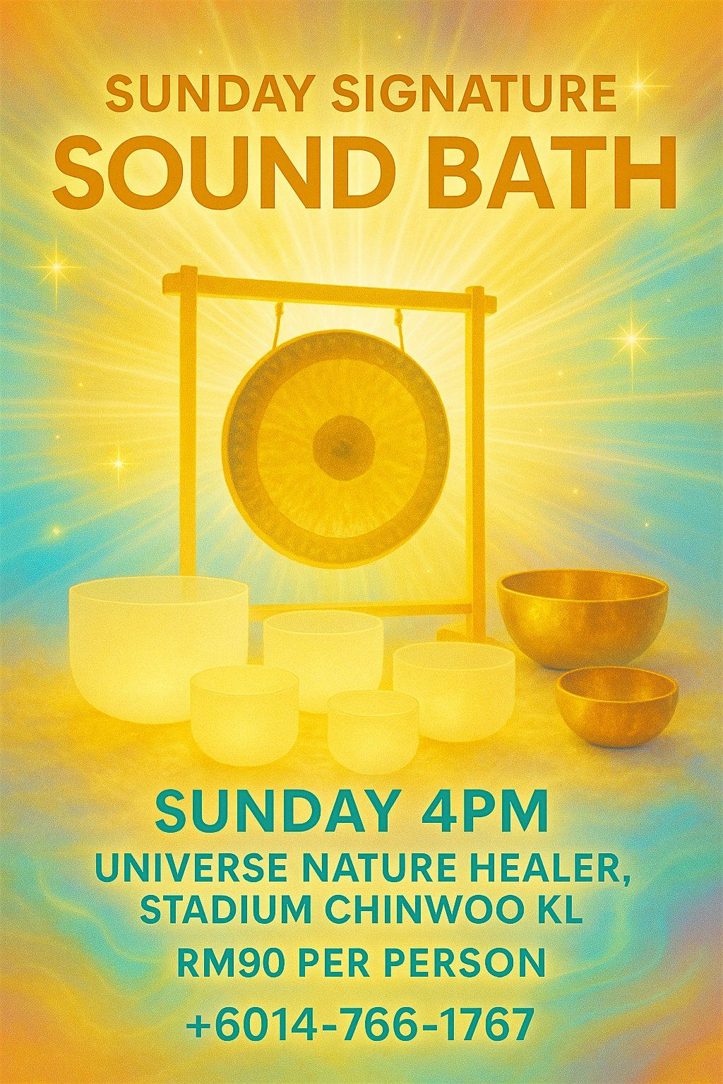 1 hour Sunset Sound Bath Experience by Universe Nature Healer
