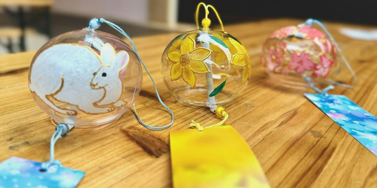 Paint a Japanese Glass Wind chime!