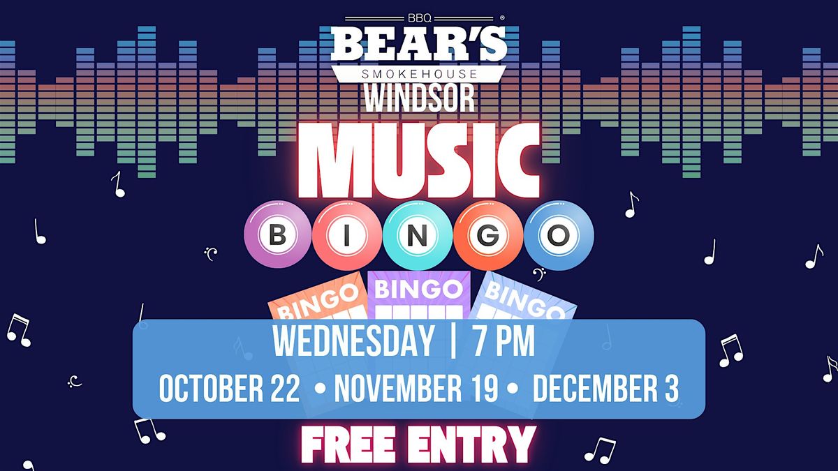 DJ Bingo at Bear's Smokehouse Windsor