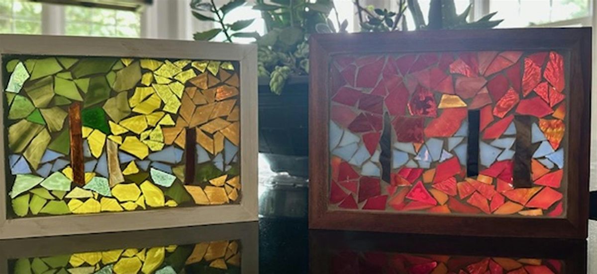 Make a Fall Tree Mosaic  Box Frame